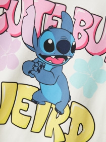 NAME IT Stitch T-shirt Fana Cloud Dancer